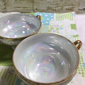 瀬栄陶器 カップ&ソーサー 金彩 ティーカップ シュガーポットの画像4