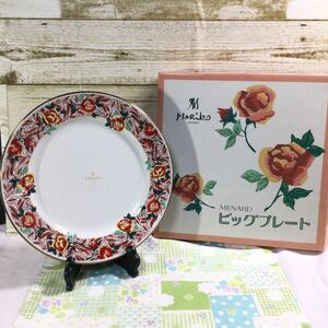 昭和レトロ MENARD　盛皿　マリコロンドン　非売品　大皿　花柄　ビッグプレート　