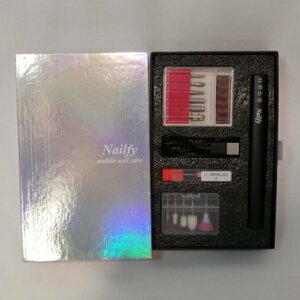 ★在庫処分SALE★ Nailfy モバイルネイルケア ネルフィー(ブラック) PM02 充電式【訳あり※取扱説明書欠品】 58 00146