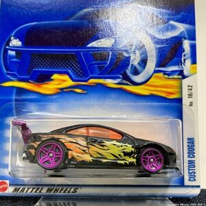 【未開封/送料230円】Hot Wheels 2002 No.28 CUSTOM COUGAR / ホットウィール カスタム クーガー ブラック HTW2205-28 2/3