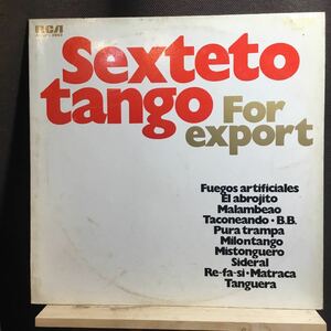 LP★アルゼンチン盤オリジナル!! Sexteto Tango/For Export RCA AVLP-3993 セクテート・タンゴ
