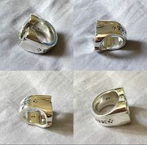 【即決】美品 テンダーロイン H.S RING SILVER/STONE ホースシュー リング_画像3