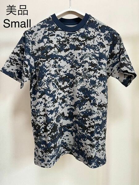 美品 17fw Supreme S/S Pocket Tee Navy Digi Camo size:S ステッカー付き Supreme Online 購入 シュプリーム Tシャツ ポケT ポケット デジ