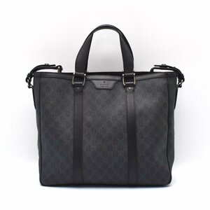 GUCCI グッチ トートバッグ ショルダーバッグ GG柄 ブラック 黒 353393 493075 [H205854]