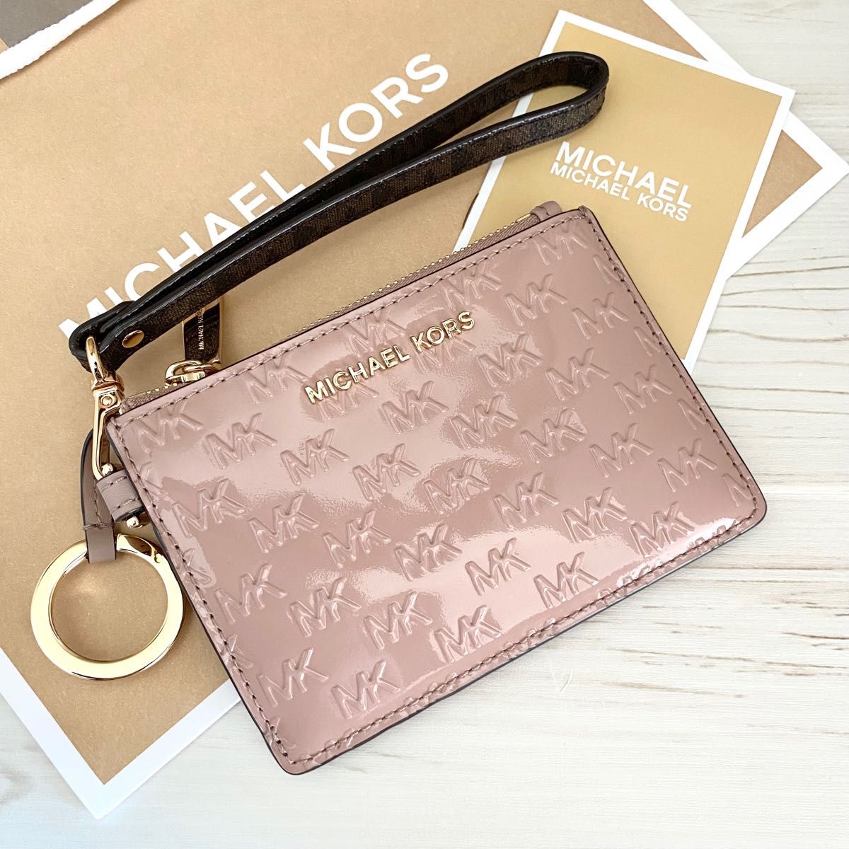 新品 MICHAEL KORS マイケルコース コインケース エナメル|PayPayフリマ