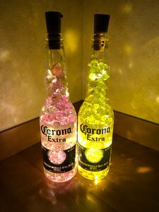 コロナビール ボトルライト LED 間接照明 フロアライト 2色セット