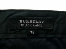 BURBERRY BLACK LABEL バーバリーブラックレーベル ストレッチ ブラック パンツ(76)_画像4