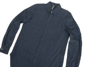 KAZUYUKI KUMAGAI ATTACHMENT Attachment long height flannel shirt 1(S)linen cotton 