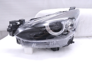 36-2109★美品★LED DJ5FS MAZDA2★左ヘッドライト KOITO 100-8N018 打刻:DB ユニット ブラック 純正★マツダ (DM)