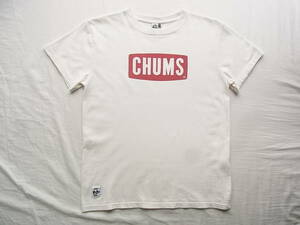 CHUMS Chums Logo принт футболка размер S белый основа 