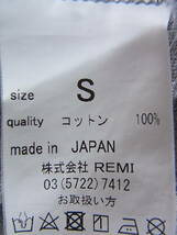 REMI RELIEF 　レミ レリーフ　ポケット付きT　ヘンリーネックTシャツ　サイズ S 　日本製 　　杢グレー_画像5