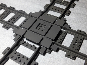 ■レゴシティ LEGO CITY□トレイン■クロスレール化キット/平面交差/十字交差■正規パーツ使用■未使用新品□同梱可■