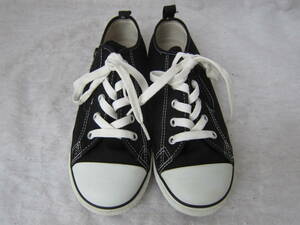 CONVERSE ALLSTAR RZ OX（コンバース オールスターLOW）（3Ck553）　　黒　ファスナー付　　22㎝　　ok2306D