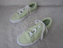 VANS OLD SCHOOL（バンズ　軽量オールドスクール）（500383）薄緑 キャンバス　　22.5㎝　US4.5　　 　ULTRA CUSH LITE　　着用少　ok2306D_画像2