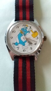 昭和レトロ!希少!ヴィンテージ!トムとジェリー!TOM&JERRY!手巻 腕時計 