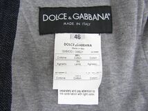 DOLCE&GABBANA ドルチェ&ガッバーナ デニムジャケット Gジャン ジージャン ジップ SIZE:46 ∥FG6443_画像8