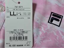 FILA GOLF フィラ ゴルフ 吸汗速乾 UV CUT アロハ柄 半袖ポロシャツ　LL　桃_画像6