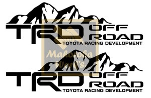 TRD OFFROAD カッティングステッカー 2枚 オフロード 幅150cm ランドクルーザー プラド ハイラックス RAV４ ハリアー ハイエース