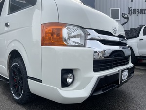 RIVAI OFFROAD HIACE CROSS フロントリップ ワイド用 リヴァイオフロード ハイエースクロス 200系 ワイドボディ用 4型以降 FRP 未塗装