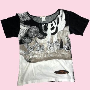 【イタリア製】クロエ / Chloe 半袖Tシャツ TSサイズ 総柄 O-1585