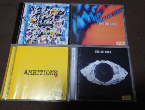 ONE OK ROCK アルバム CD 残響リファレンス +Ambitions+人生x僕＝ EYE OF THE STORM 計4枚セット レンタルアップ品　