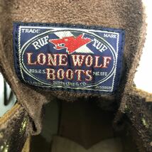 【LONE WOLF BOOTS】メカニック ロンウルフブーツ US8 BRW LW00450 レースアップブーツ ts202403_画像8