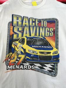 Race to Saving 27 Tシャツ　ナスカー　レーシング　アメリカ　ビンテージ　レース　シボレー　マリブ　コバルト　古着　アメカジ