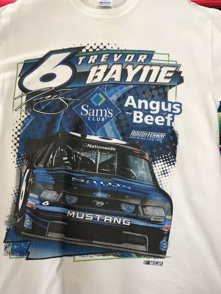 Trevor Bayne 6 Tシャツ ナスカー フォード マスタング アメリカ ビンテージ レーシング レース ストックカー 古着 アメカジ