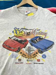 Mustang 35th Anniversary Tシャツ　マスタング　フォード　35周年記念　アメリカ　ビンテージ　古着　アメ車　アメカジ