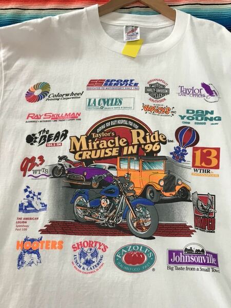 Taylor's Miracle Ride Cruise in 96 Tシャツ　カーショー　ホットロッド　マッスルカー　バイク　チョッパー　ビンテージ　古着　アメカジ