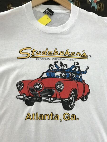 Studebaker's Tシャツ　ジョージア　アトランタ　クラシックカー　ホットロッド　アメリカンワゴン　アメリカ　ビンテージ　古着　アメカジ