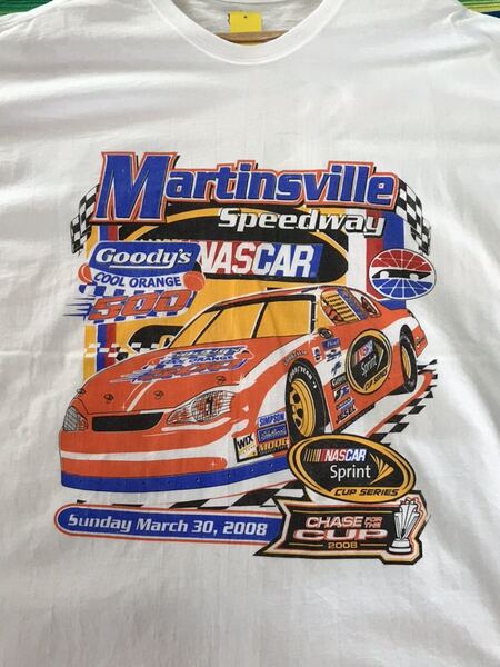 Martinsville Speedway Tシャツ　ナスカー　スピードウェー　レーシング　レース　アメリカ　ビンテージ　古着　企業　アメカジ