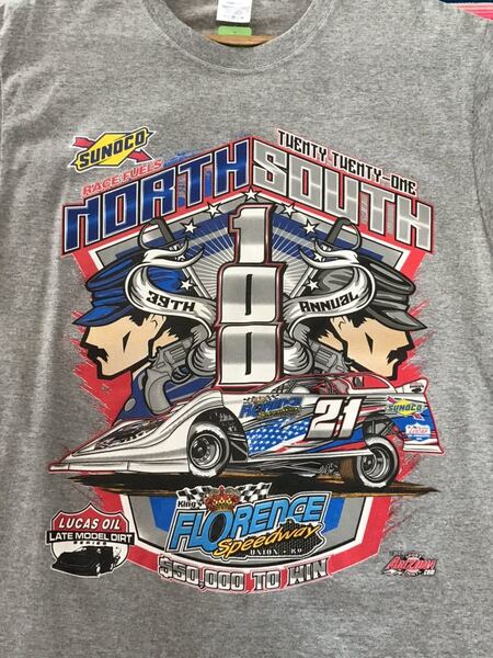 North South 100 Tシャツ レース レーシング ケンタッキー州 フローレンススピードウェー アメリカ ビンテージ 古着 アメカジ