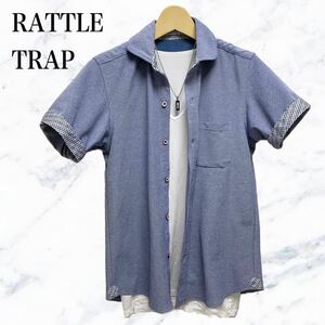 RATTLE TRAP 半袖シャツ　青　ブルー　ラトルトラップ　メンズビギ