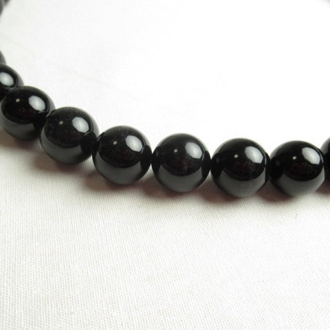 【ブラックオニキス16mm】天然石ネックレス パワーストーン Lサイズ 【ブラックオニキス16mm】天然石ネックレス パワーストーン Lサイズ