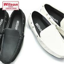 Wilson ウイルソン デッキシューズ//モカシン/Wh 260cm　No8801_画像2