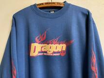 90s 00s DRAGON OPTICAL ドラゴンオプティカル ファイヤーパターン スウェット トレーナー サーフ スケボー BMX 西海岸 カリフォルニア_画像2