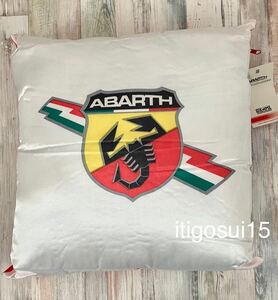 ★正規品【未使用】アバルト ABARTH★クッション 赤白★FIAT フィアット