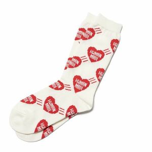 HUMAN MADE HEART PATTERN SOCKS Redhyu- man meido Heart образец носки носки 