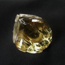 天然黄水晶（シトリン）彫刻　重さ301g_画像1