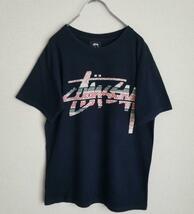 古着ヴィンテージ　stussy ステューシー 刺ロゴプリントTシャツ　Ｓ_画像2