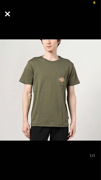 ディッキーズ Dickies 新品 メンズ ロゴ ポケット 半袖 Tシャツ XLサイズ [DK008904GRN1N-XL]