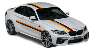 グラフィック デカール ステッカー 車体用 / BMW M3 M2 F87 / サイド ストライプス ジャーマンカラー