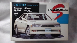 1/24 トヨタ クレスタ 2.5スーパールーセントG Sパッケージ☆新品未組立☆絶版品☆アオシマ☆CRESTA 2.5 SUPRA LUCENT G☆