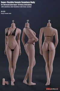 TBLeague S12Dsi-m less super moveable woman element body Suntan.L bust 1/6 figure new goods unopened element body only ( head optional )