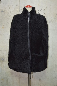 Marni Mouton Double Zip Poncho Coat 40 D3712