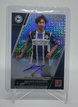 2021-22 topps chrome BUNDESLIGA JAPAN Masaya Okugawa Mojo Refractor auto 奥川雅也_画像1