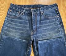 Levis 502【34x31】ダメージ加工☆インディゴデニムパンツ☆リーバイス☆ビンテージ☆古着☆50501-3224M_画像4