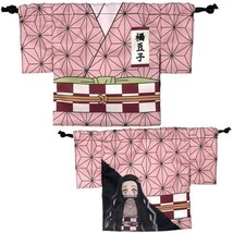 ◆送料無料◆ Demon Slayer Kimetsu no Yaiba bag Nezuko Kamado 鬼滅の刃 竈門禰豆子 羽織風巾着 巾着袋 竈門 禰豆子 figure 鞄 バッグ_画像1