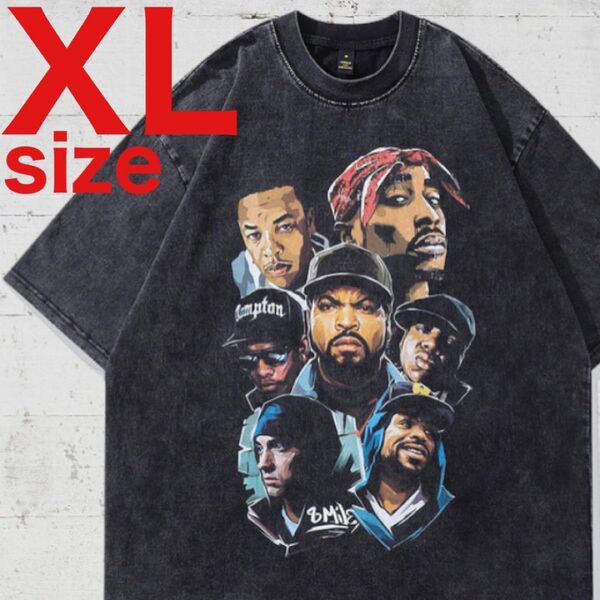 2PAC West Side ウェッサイ ラップ Tシャツ ブラック XLサイズ